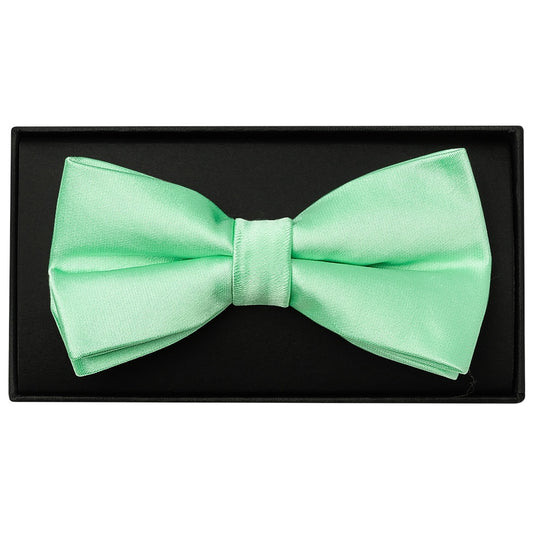 Plain Seafoam Green Handmade Mens Bow Tie 1