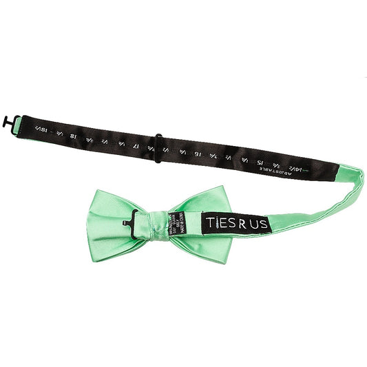 Plain Seafoam Green Handmade Mens Bow Tie 2