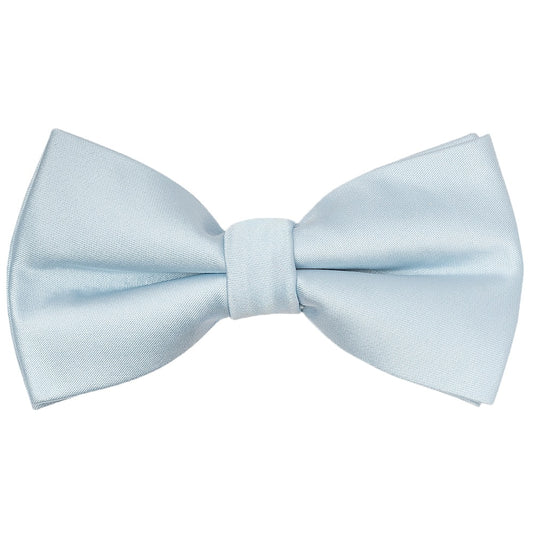 Pre Tied Misty Blue Satin Boys Bow Tie Age 18 Months 3 Years 1