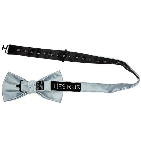 Plain Duck Egg Handmade Mens Bow Tie 2