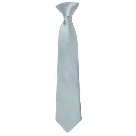 Pre Tied Duck Egg Satin Boys Tie Age 4 7 1