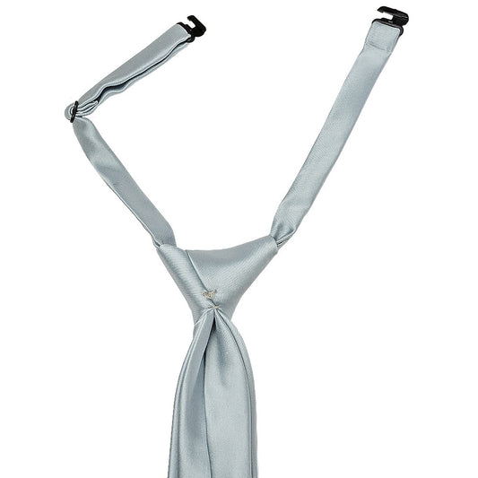 Pre Tied Duck Egg Satin Boys Tie Age 4 7 2