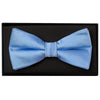Steel Blue Bow Tie For Men in Satin