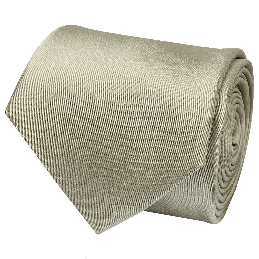 Plain Dusty Sage Satin Classic Mens Tie And Pocket Square Set 4