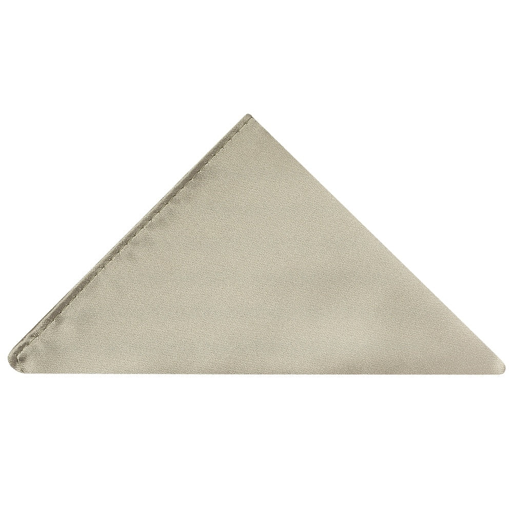 Plain Dusty Sage Satin Classic Mens Tie And Pocket Square Set 6