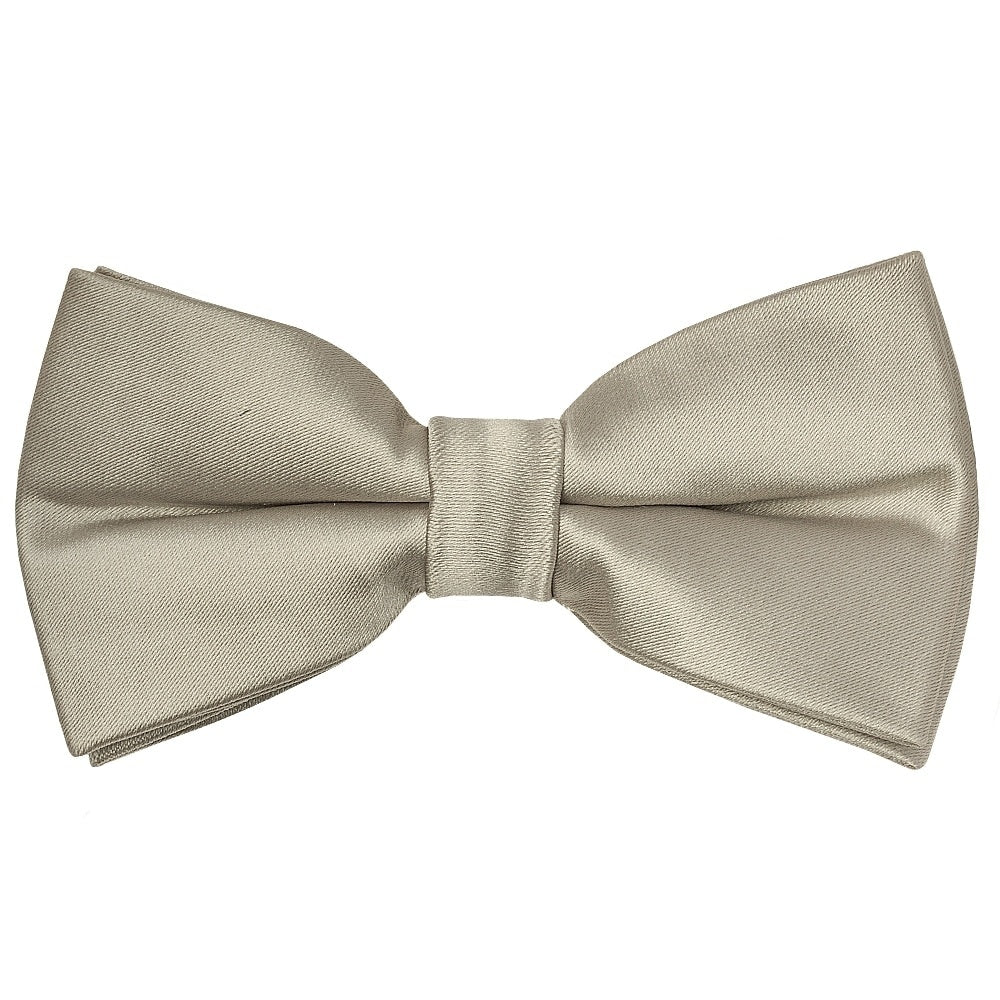 Pre Tied Dusty Sage Satin Boys Bow Tie And Pocket Square Set Age 4 7 2