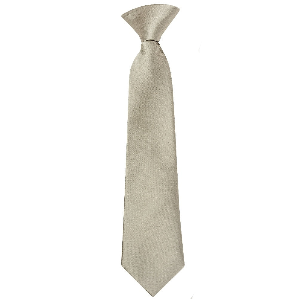 Pre Tied Dusty Sage Satin Boys Tie Age 4 7 1