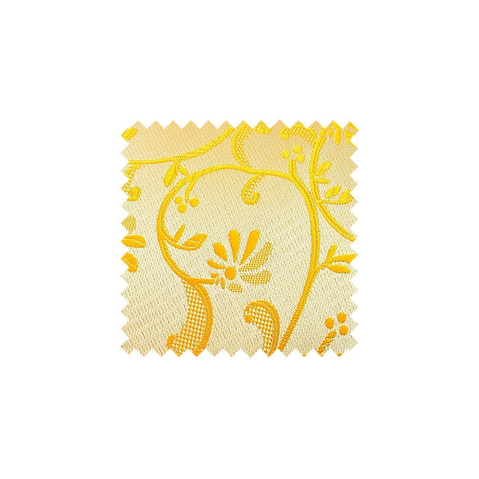 Plain Bright Yellow Floral Swatch - BYWF1