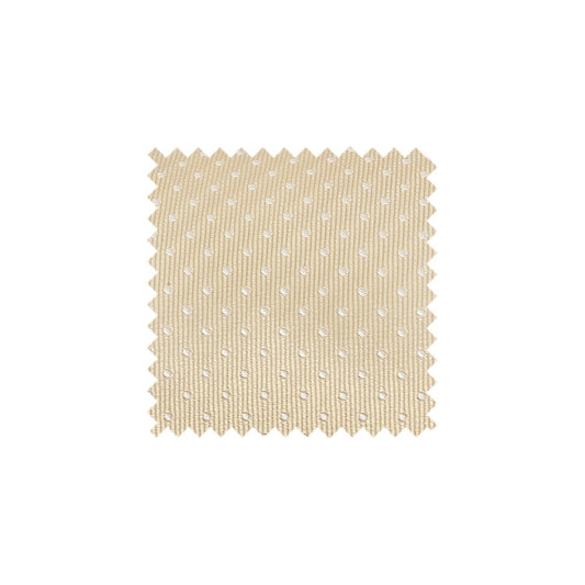 Champagne and White Polka Dot Swatch - CPPD1