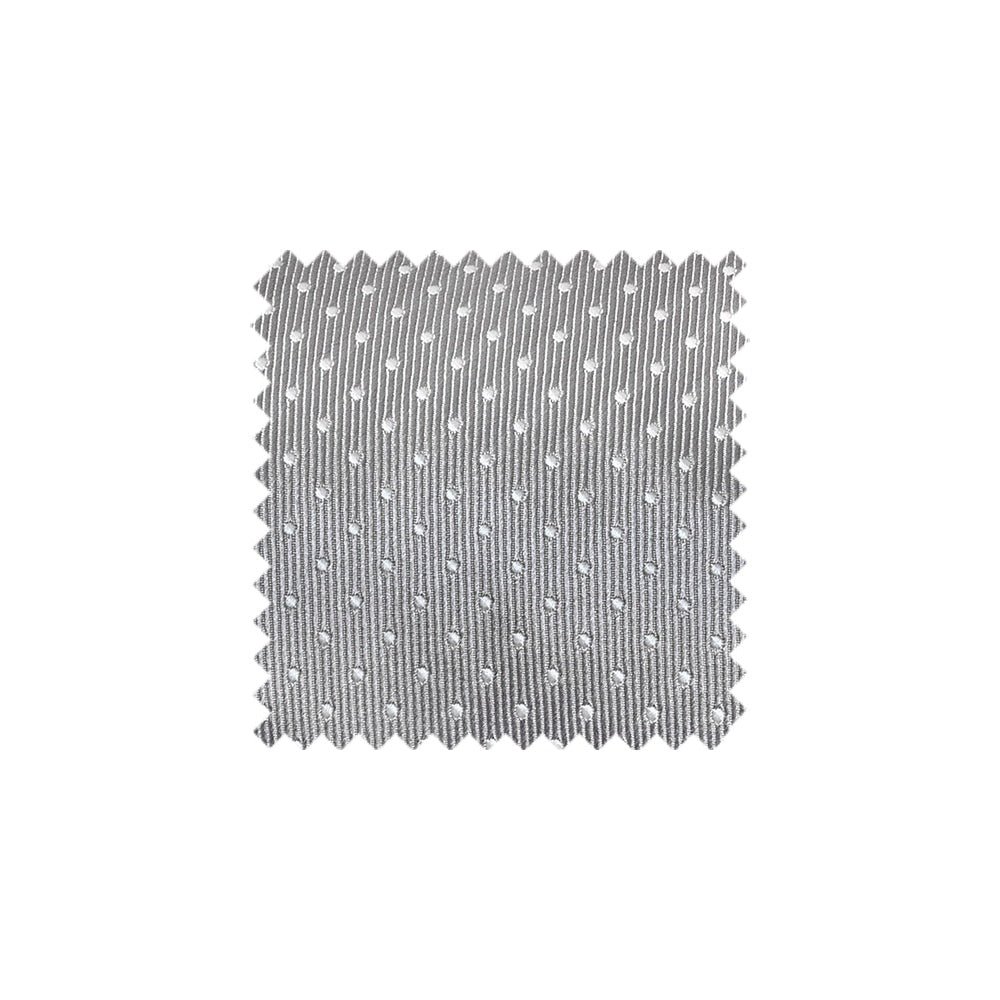 Silver and White Polka Dot Swatch - SLPD1