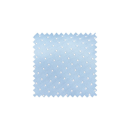 Light Blue and White Polka Dot Swatch - LBPD1