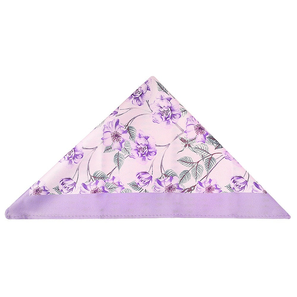 Classic Lilac Mens Tie With Pocket Square And Lapel Pin Set 6