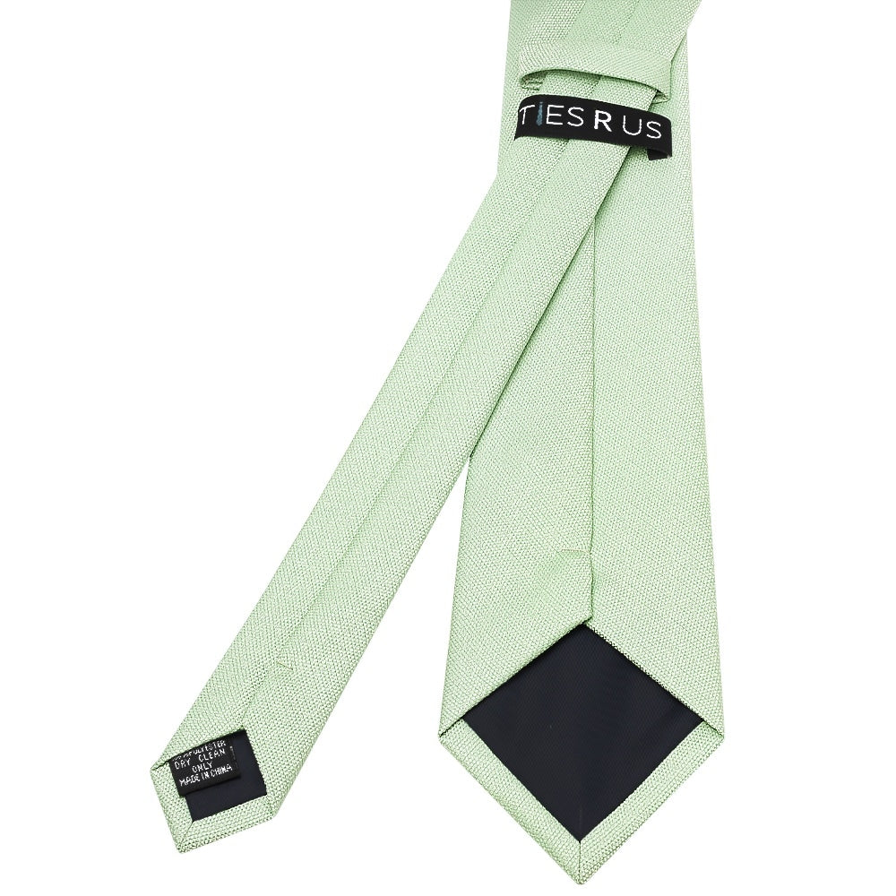 Classic Green Mens Tie With Pocket Square And Lapel Pin Set 5