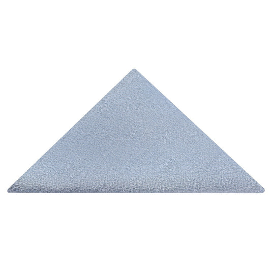 Plain Dusty Blue Silk Pocket Square 1
