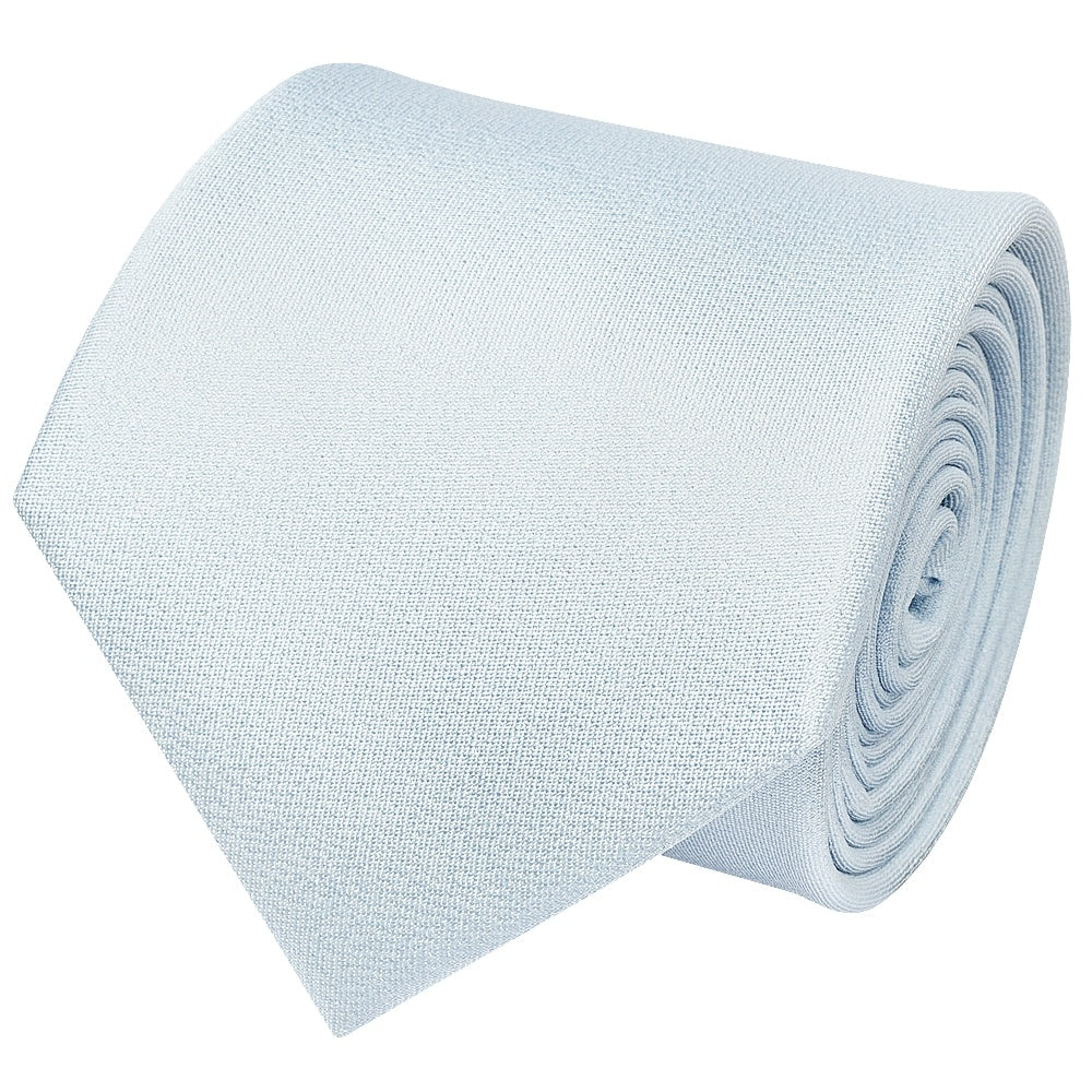 Plain Sky Blue Silk Classic Mens Tie 2