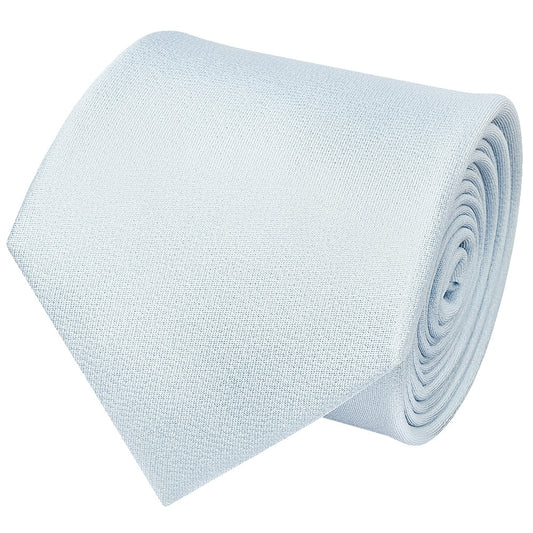 Plain Sky Blue Silk Classic Mens Tie 2