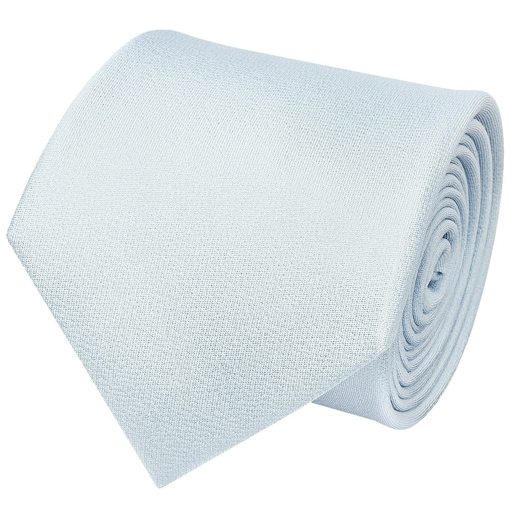 Plain Sky Blue Silk Classic Mens Tie And Pocket Square Set 3