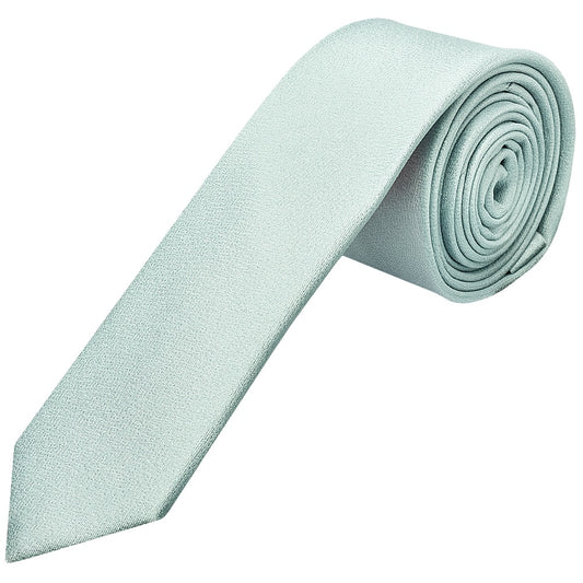 Plain Seafoam Blue Silk Skinny Boys Tie 1
