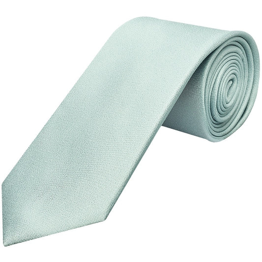 Plain Seafoam Blue Silk Classic Mens Tie And Pocket Square Set 2