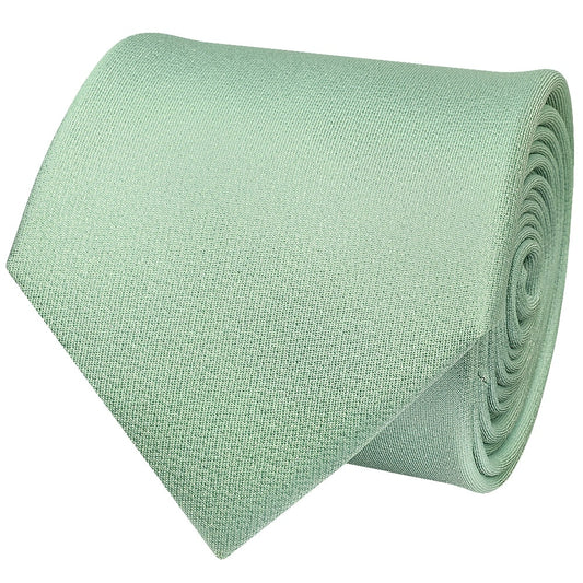 Plain Sea Grass Silk Classic Mens Tie 2