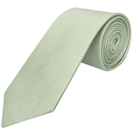 Plain Light Sage Green Silk Classic Mens Tie 1
