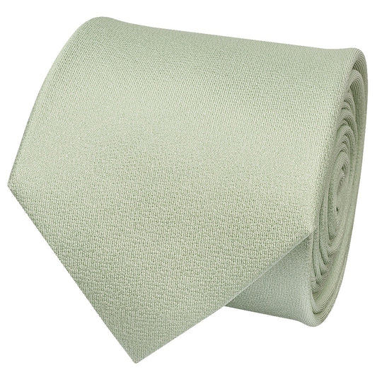 Plain Light Sage Green Silk Classic Mens Tie