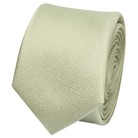 Plain Sage Green Silk Skinny Boys Tie 2