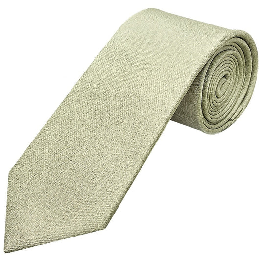 Plain Sage Green Silk Classic Mens Tie And Pocket Square Set 2