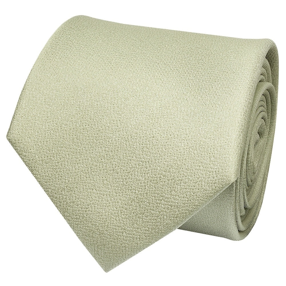 Plain Sage Green Silk Classic Mens Tie And Pocket Square Set 3