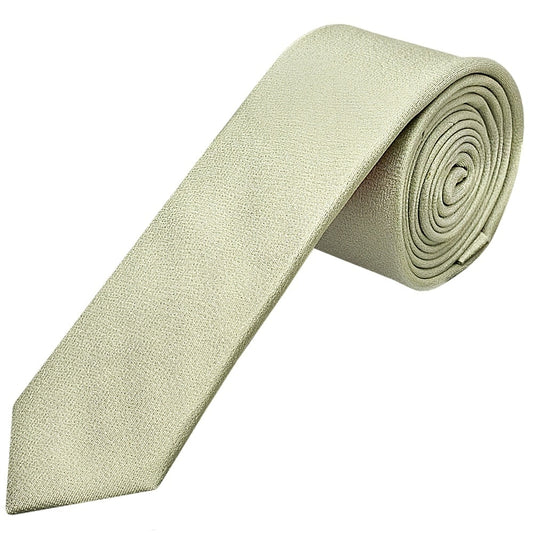 Plain Sage Green Silk Skinny Boys Tie And Pocket Square Set 2