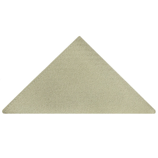 Plain Khaki Green Silk Pocket Square 1