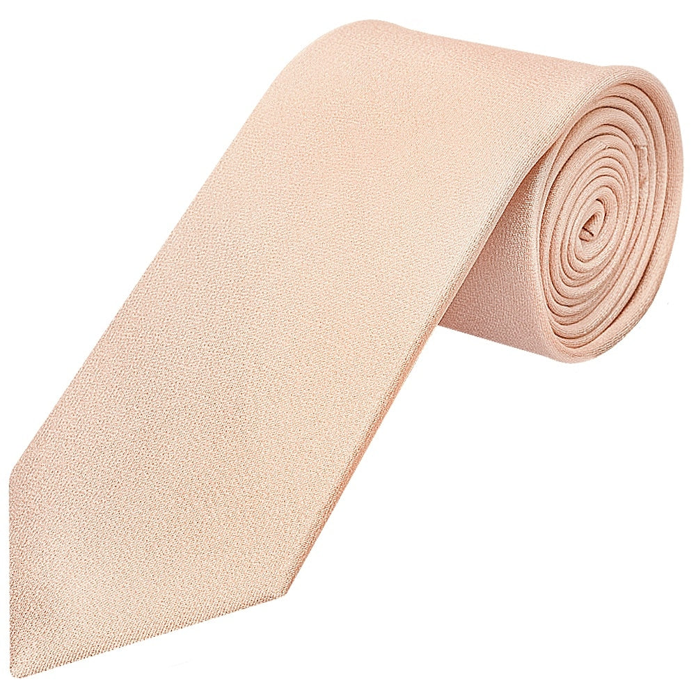 Plain Nude Silk Classic Mens Tie 1