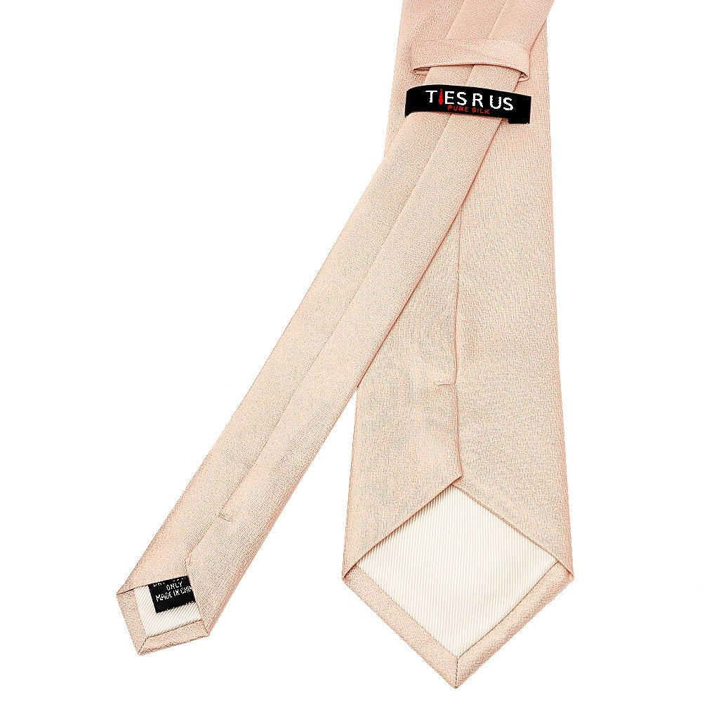 Plain Nude Silk Classic Mens Tie 3