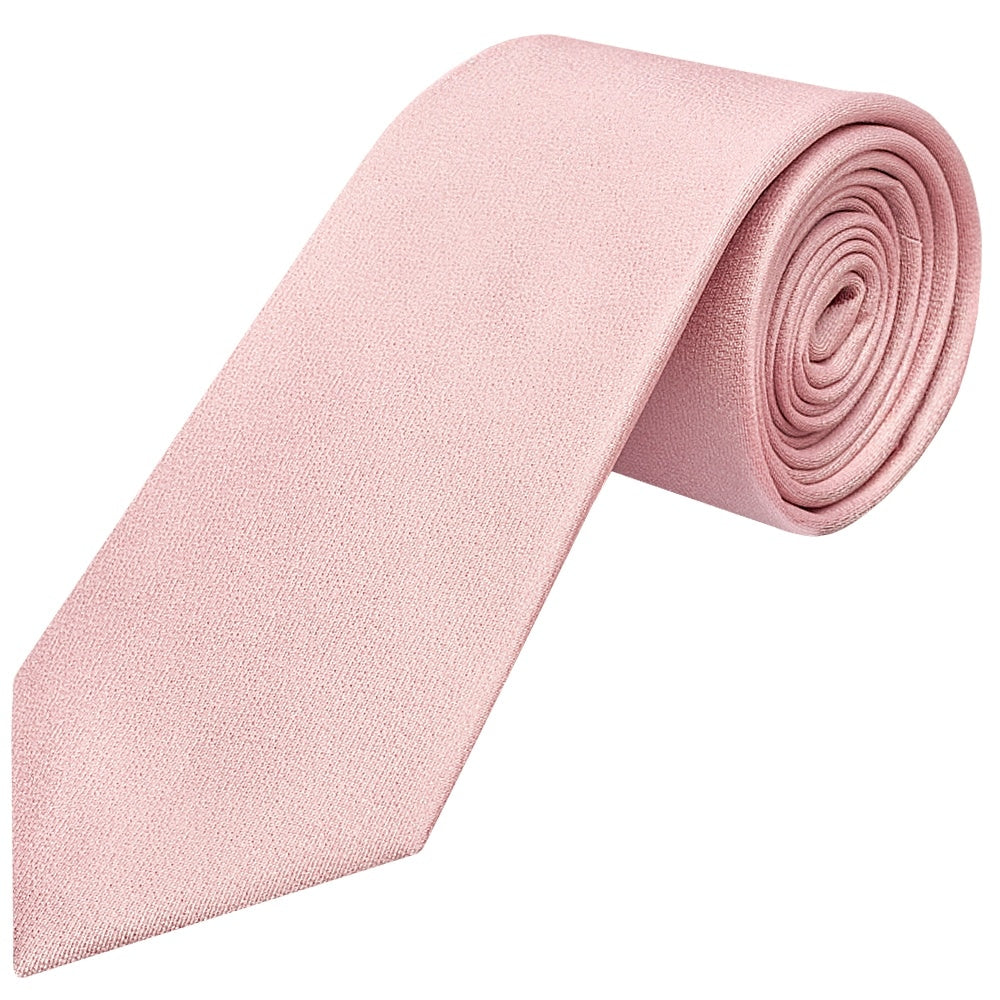 Plain Dusty Rose Silk Classic Mens Tie 1