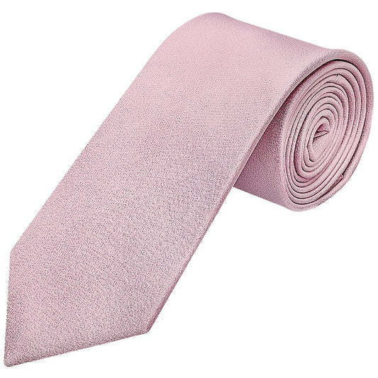 Plain Lilac Pink Silk Classic Mens Tie And Pocket Square Set 2