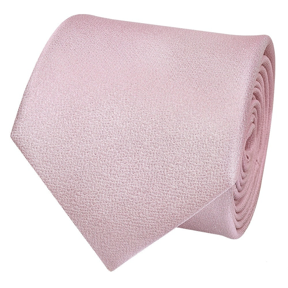 Plain Lilac Pink Silk Classic Mens Tie And Pocket Square Set 3