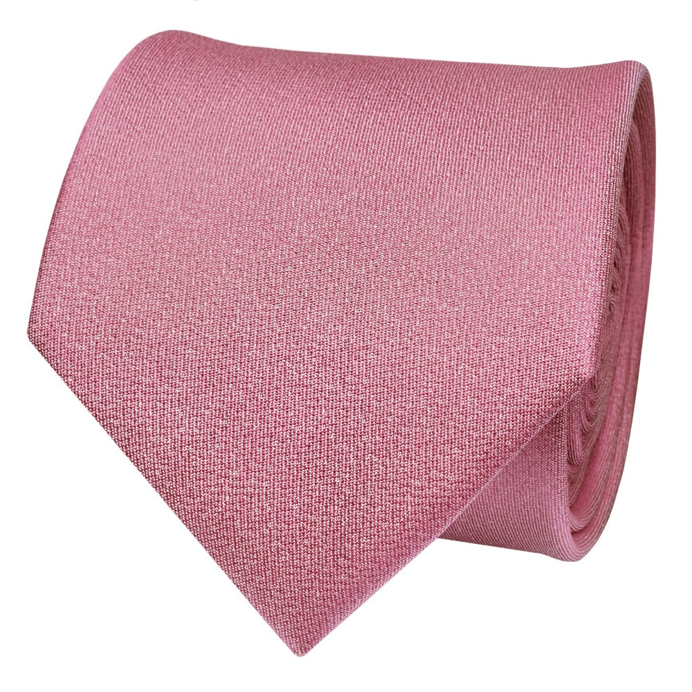 Plain Dusty Pink Silk Classic Mens Tie 2