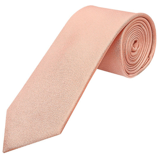 Plain Rose Quartz Silk Classic Mens Tie 1