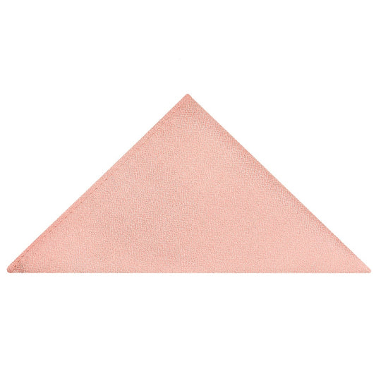 Plain Salmon Peach Silk Pocket Square 1