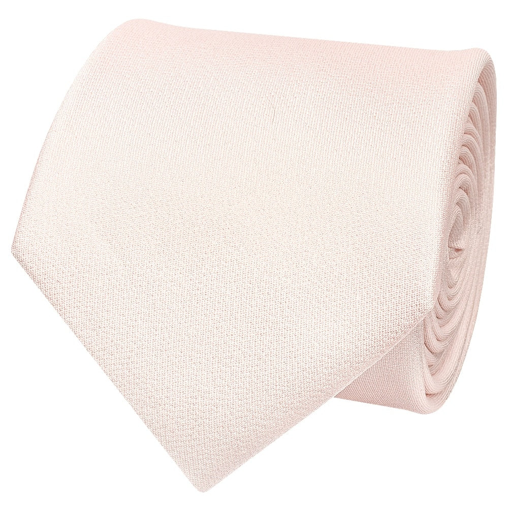 Plain Blush Silk Classic Mens Tie 2