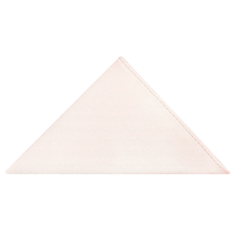 Plain Blush Silk Skinny Boys Tie And Pocket Square Set 5