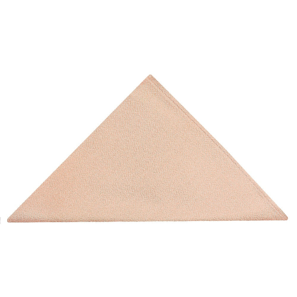 Plain Pale Peach Silk Pocket Square 1