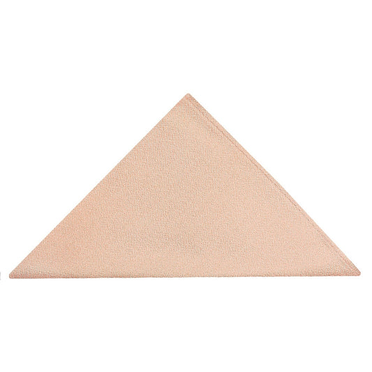 Plain Pale Peach Silk Pocket Square 1