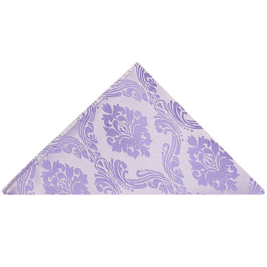 Lilac Paisley Pocket Square 1