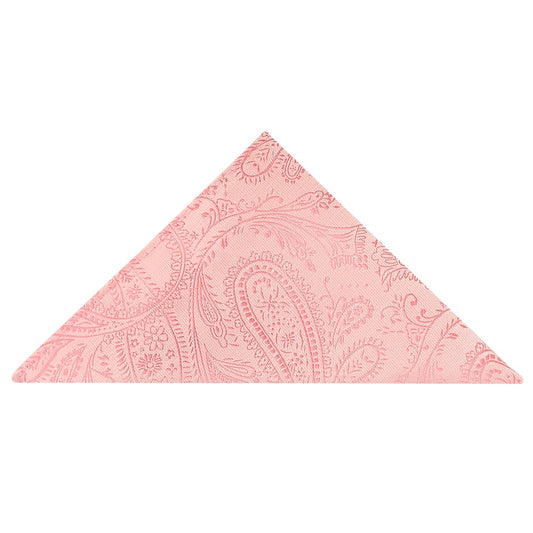 Light Pink Paisley Pocket Square 1