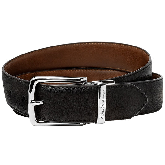Ben Sherman Hopper Reversible Belt Black And Tan 1