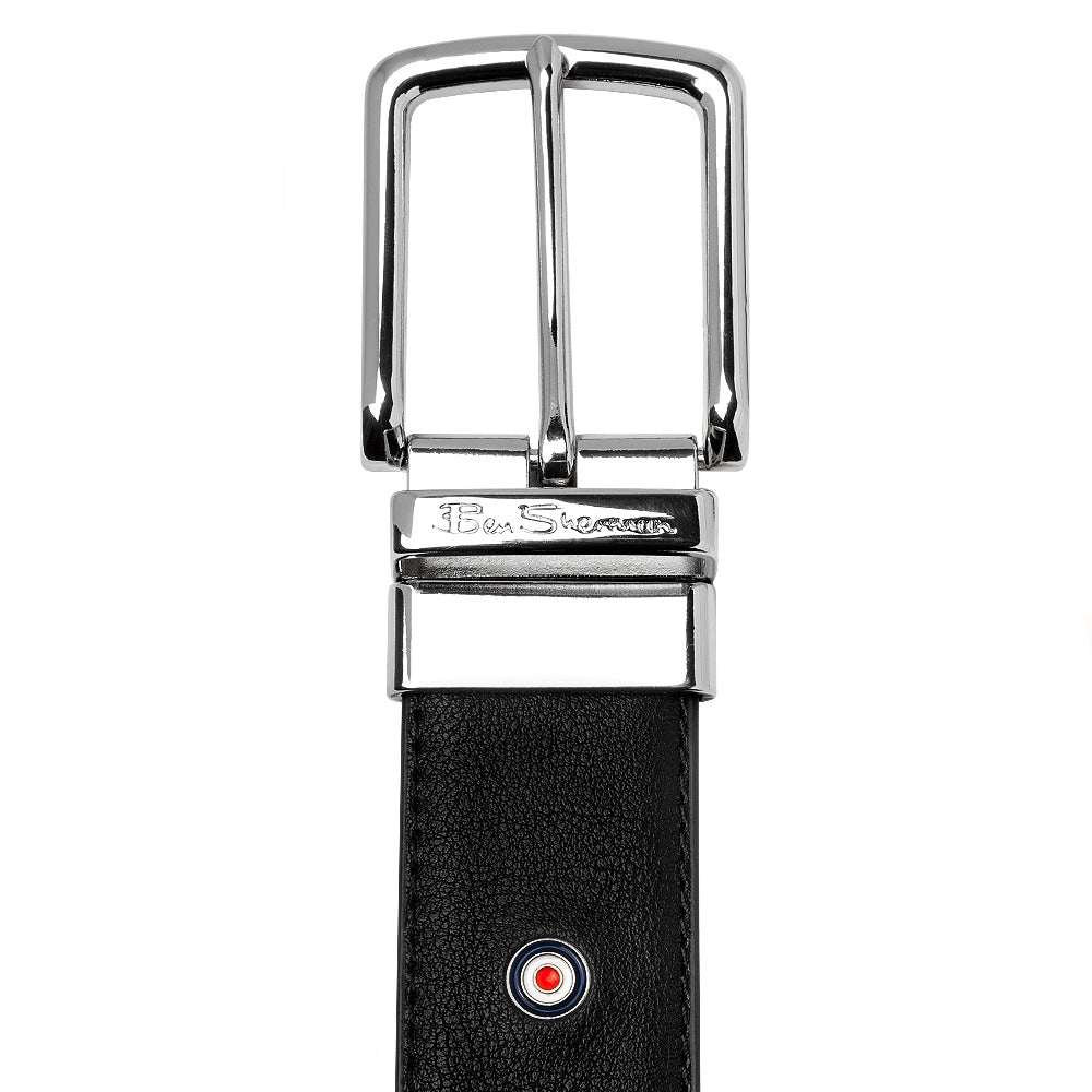 Ben Sherman Hopper Reversible Belt Black And Tan 3