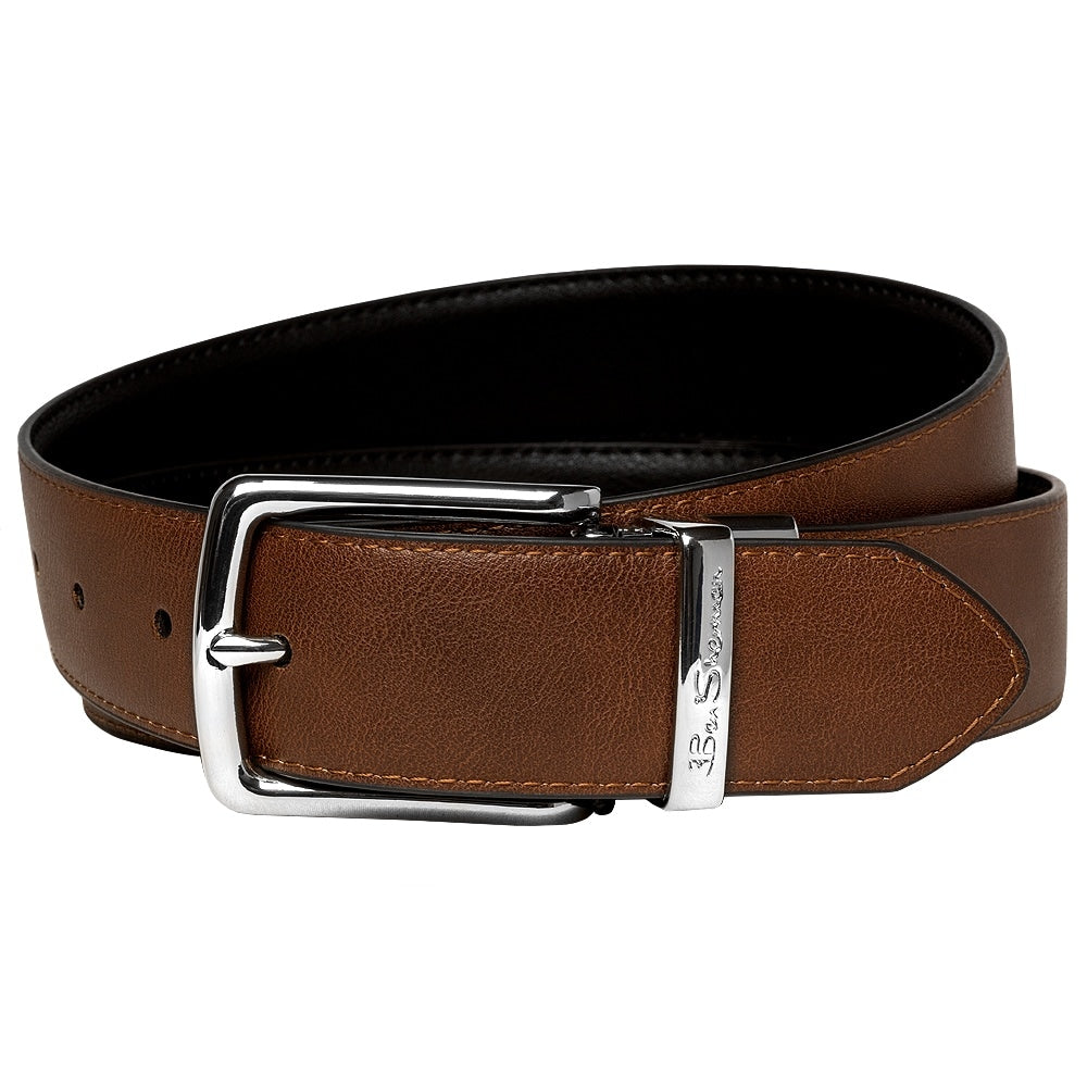 Ben Sherman Hopper Reversible Belt Black And Tan 4
