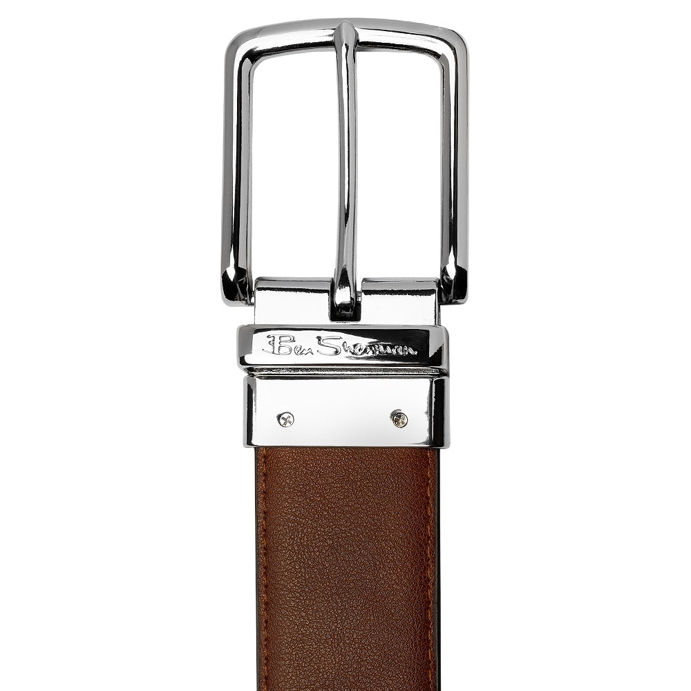 Ben Sherman Hopper Reversible Belt Black And Tan 6