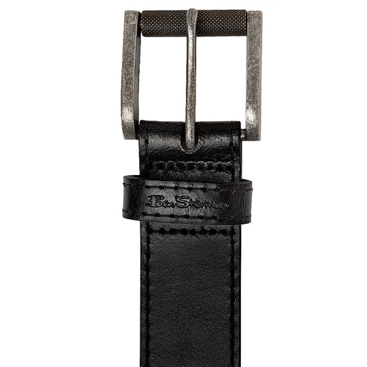 Ben Sherman Chopper Full Grain Black Belt 2